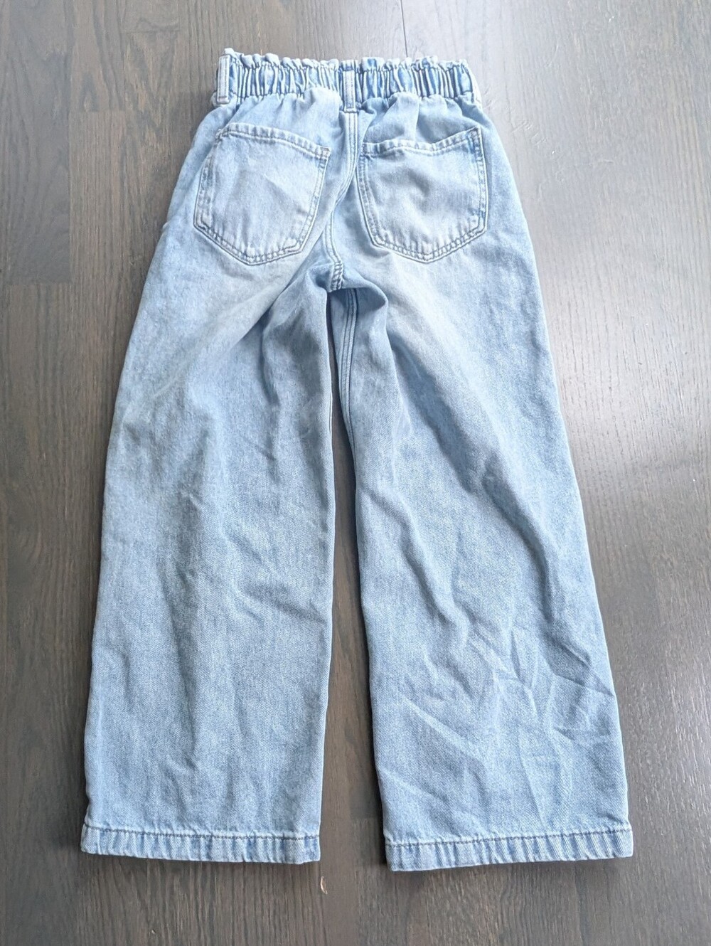 H&M Girls Denim Wide Leg Jeans, Size 7 - Picture 5 of 7